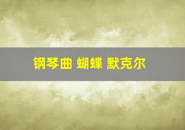 钢琴曲 蝴蝶 默克尔